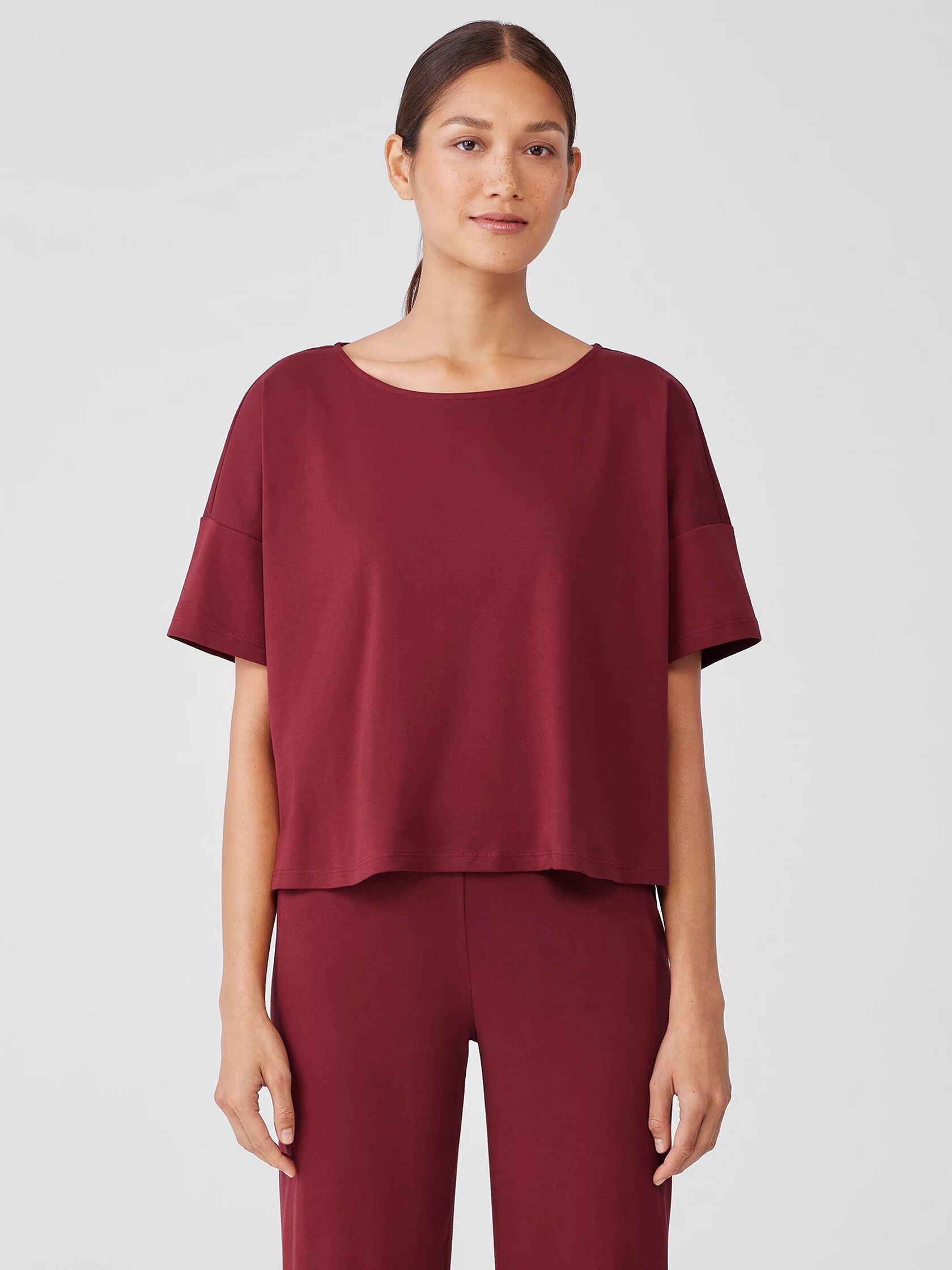 Cozy Organic Cotton Interlock Tee