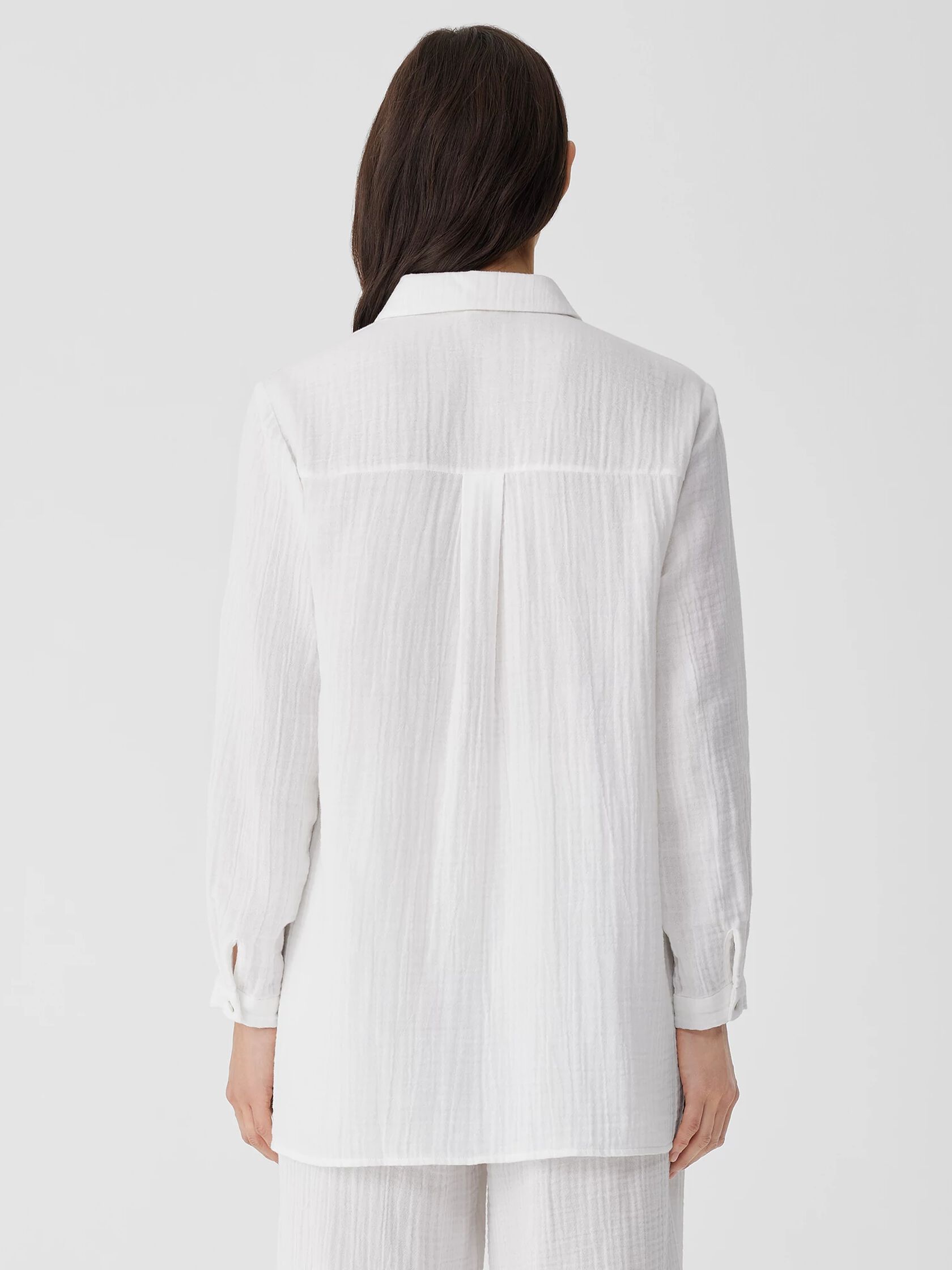 Organic Cotton Gauze Classic Collar Shirt