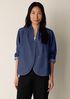 Lightweight Organic Cotton Denim Curved Jacket