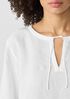 Organic Handkerchief Linen Round Neck Top