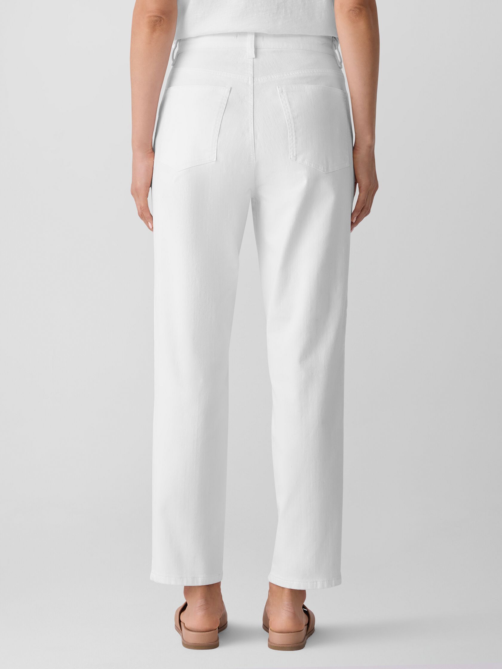 Garment-Dyed Organic Cotton Denim Slim Jean