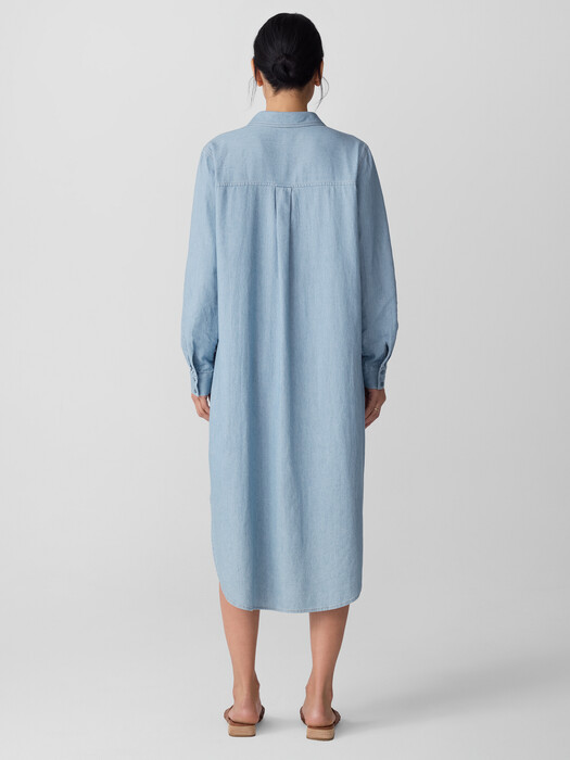 eileen fisher long sleeve dress Stretch Jersey Knit Crew Neck Dress
