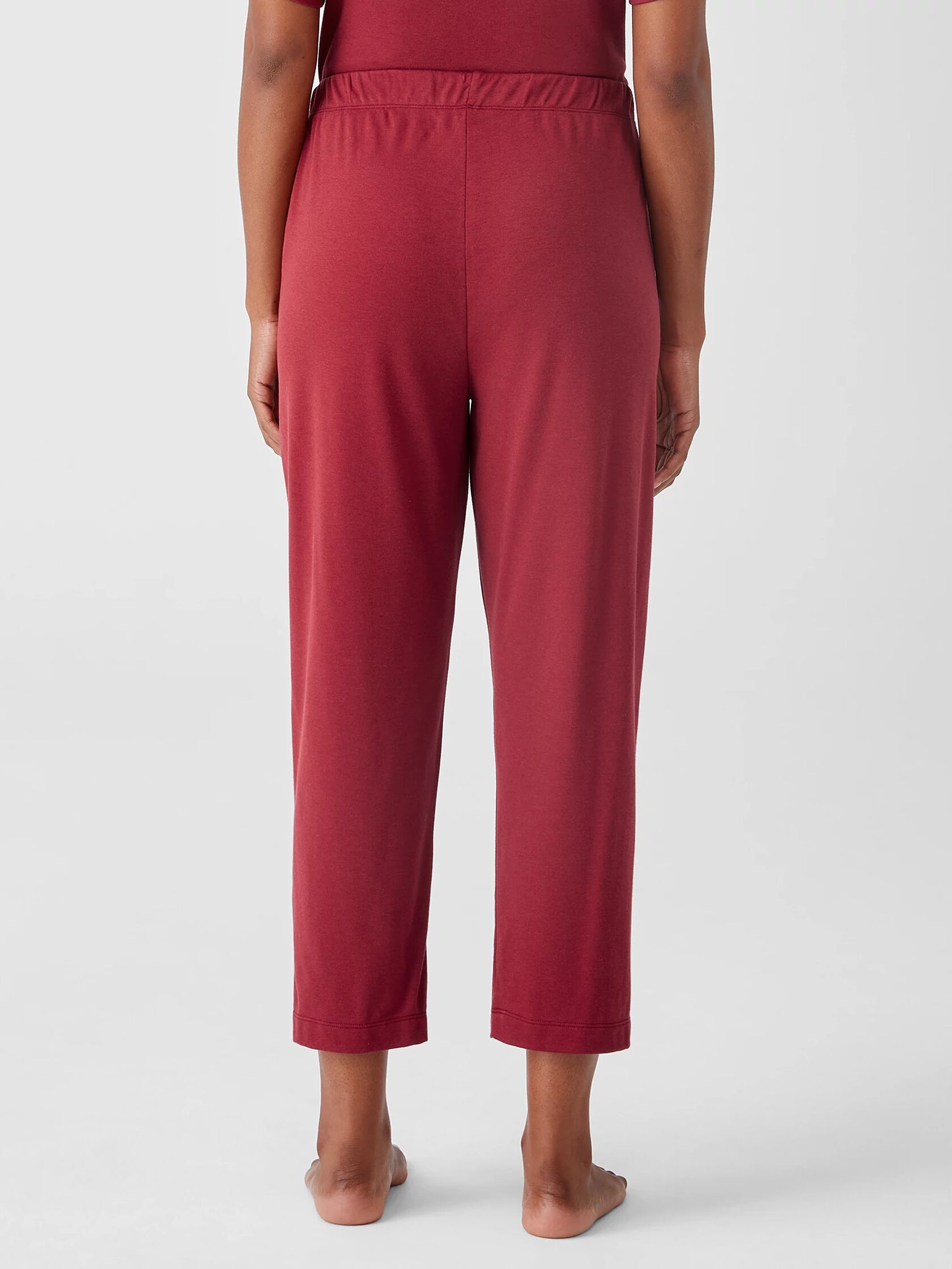 Cozy Organic Cotton Interlock Slouchy Pant