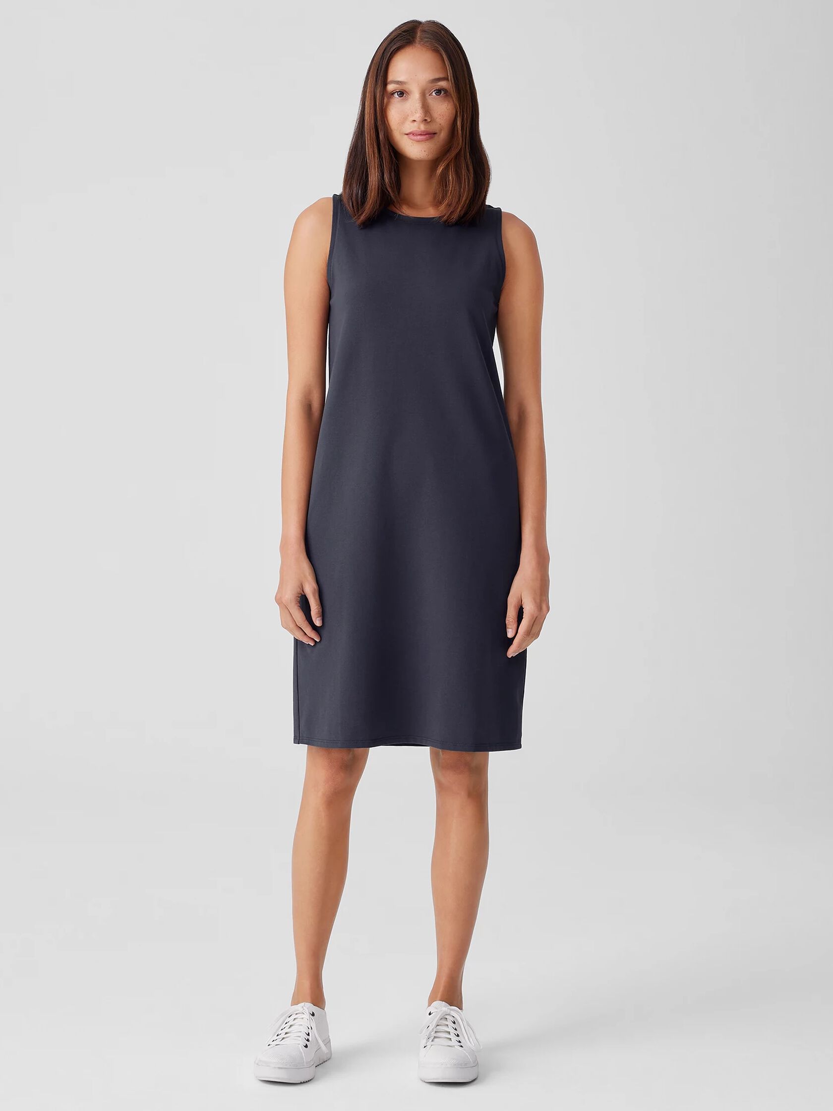 Pima Cotton Stretch Jersey Tank Dress