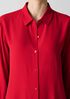 Silk Georgette Crepe Classic Collar Shirt