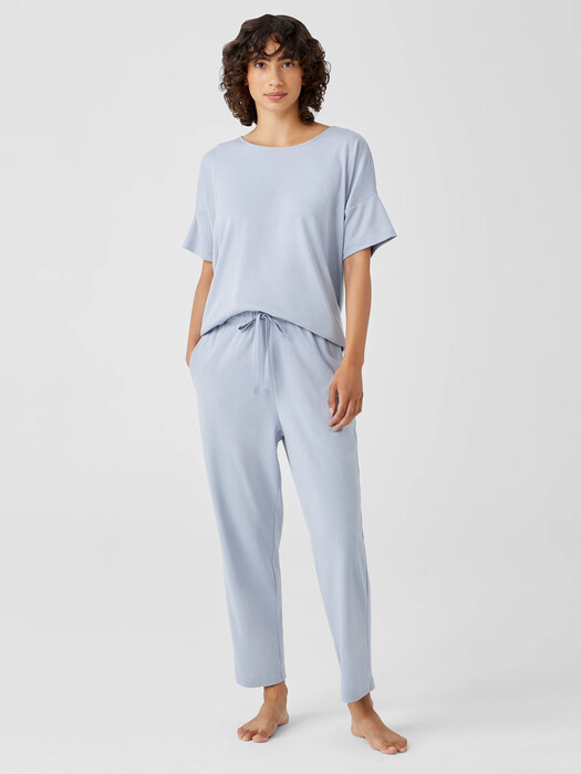 Cozy Organic Cotton Interlock Slouchy Pant