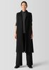 Lightweight Boiled Wool Shawl Collar Vest in Regenerative Wool
