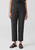 Puckered Organic Linen Tapered Pant