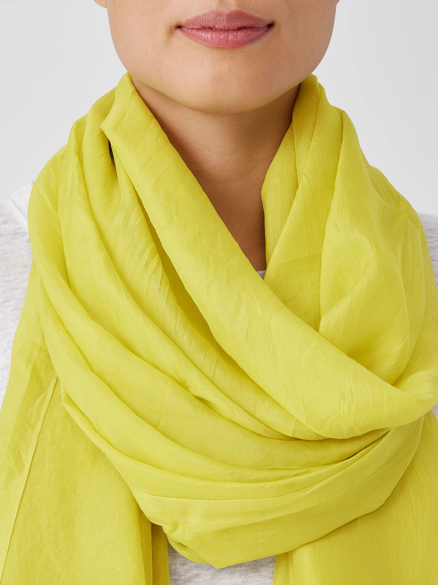 Washed Silk Parachute Scarf