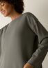 Garment-Dyed Organic Cotton Terry Bateau Neck Box-Top