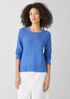 Organic Linen Cotton Slub Crew Neck Top