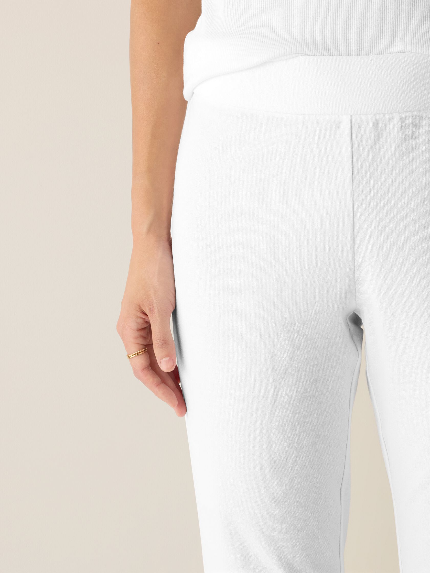 Washable Stretch Crepe Slim Pant