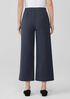 Cotton Blend Ponte Wide-Leg Pant