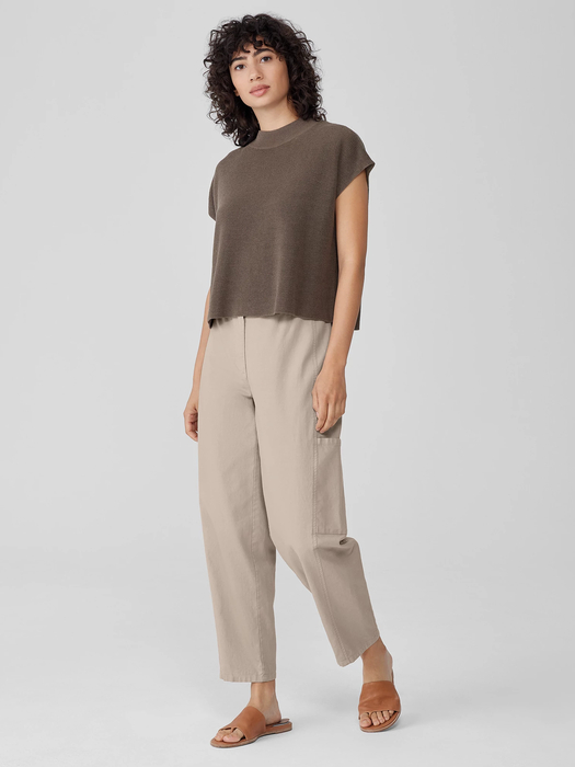 Cotton Hemp Stretch Lantern Pant