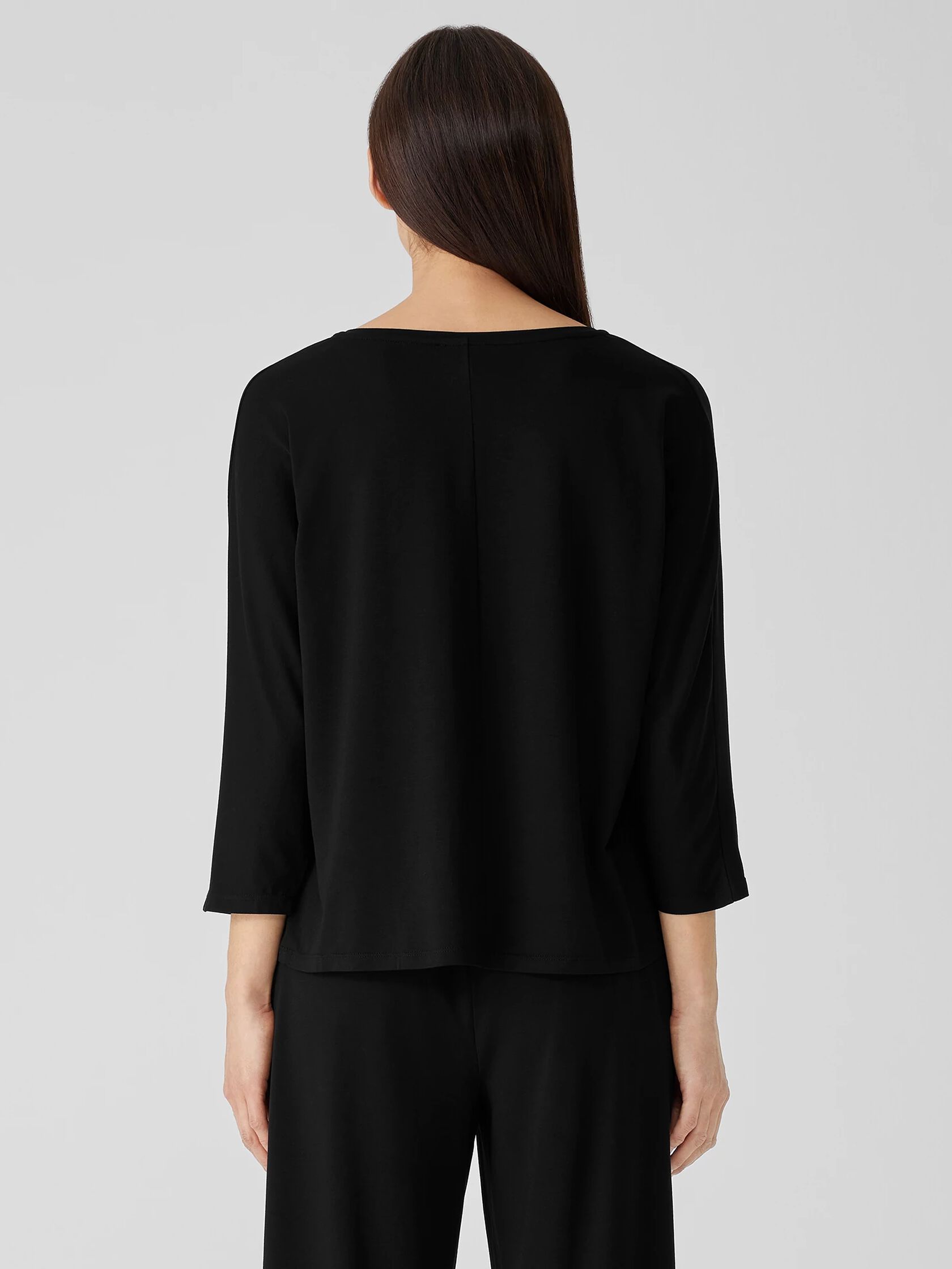 Fine Jersey Dolman-Sleeve Top