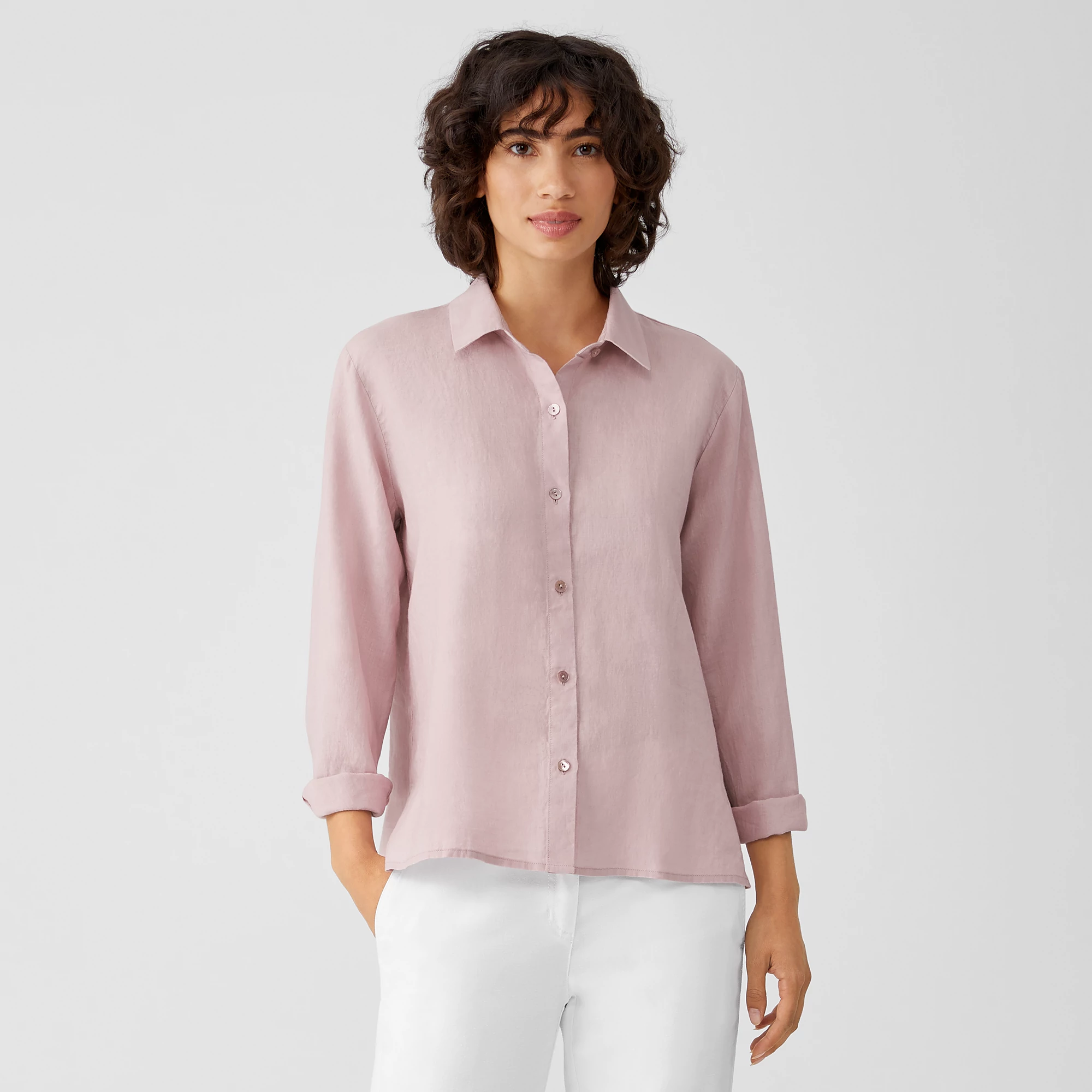 Eileen fisher handkerchief linen shirt clearance