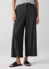 Garment-Dyed Utility Cotton Wide-Leg Pant