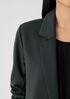 Washable Flex Ponte Notch Collar Long Blazer