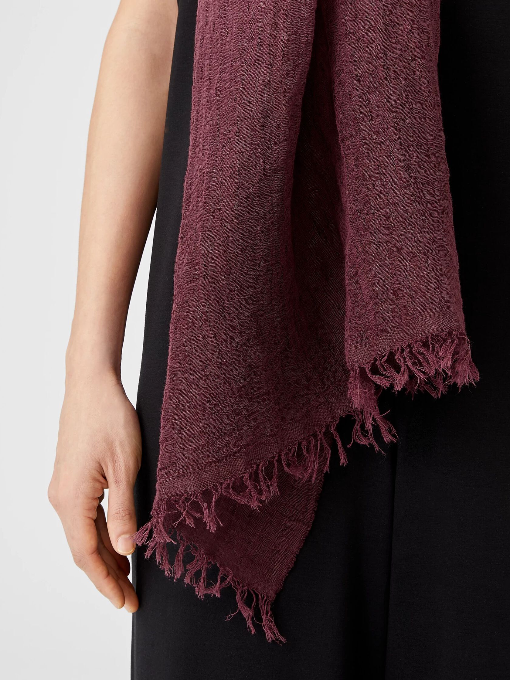Organic Linen Cotton Ombre Scarf