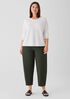 Organic Linen Cotton Raglan-Sleeve Top