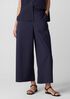Washed Organic Cotton Poplin Wide-Leg Pant