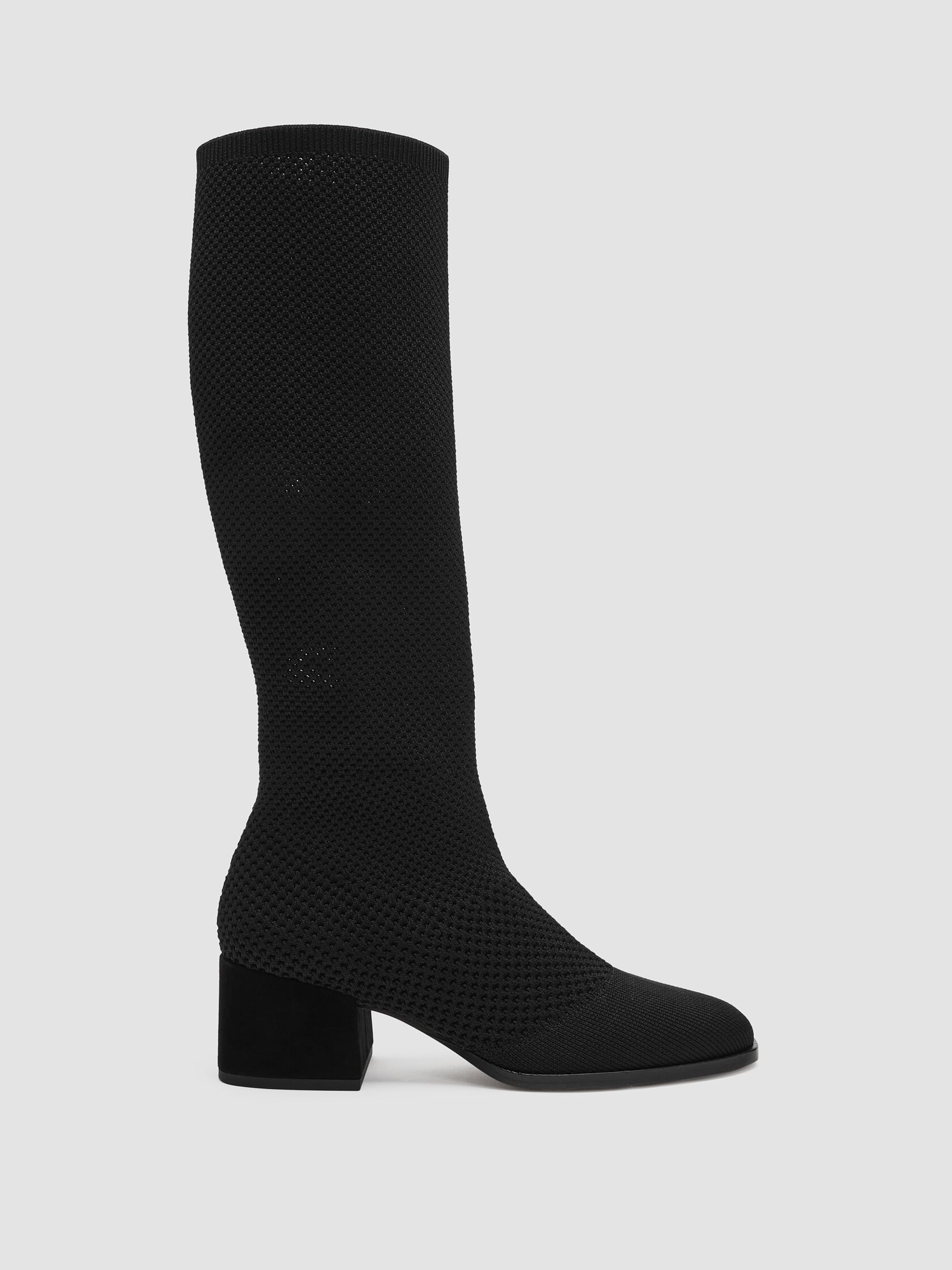 Paziz Crepe Recycled Stretch Knit Boot