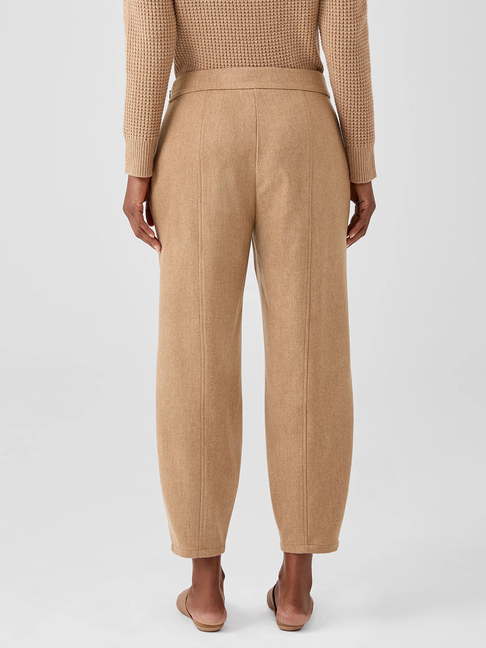 Soft Wool Flannel Lantern Pant