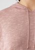 Organic Cotton Linen Slub Hooded Top