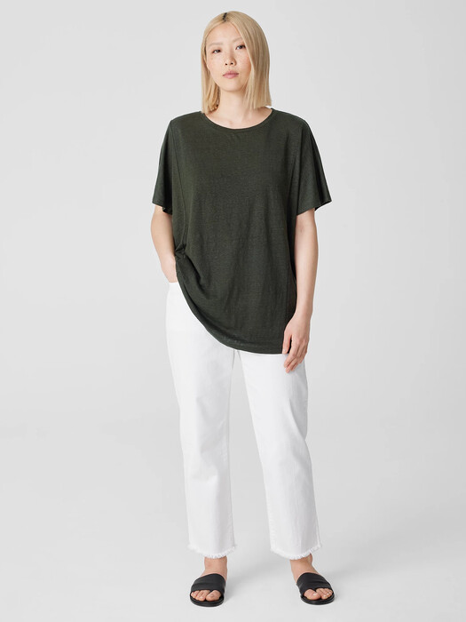 Organic Linen Jersey Long Tee