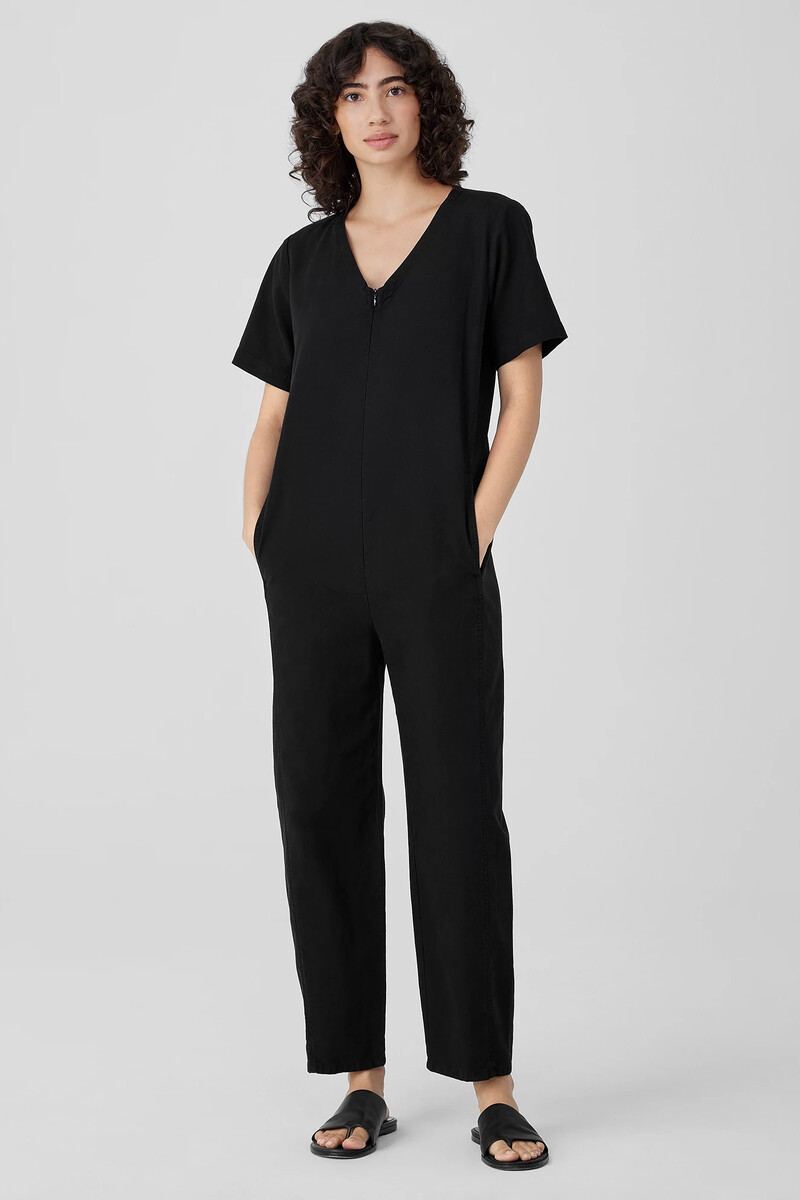 Cotton Hemp Stretch Lantern Jumpsuit Cotton Hemp Stretch Lantern Jumpsuit