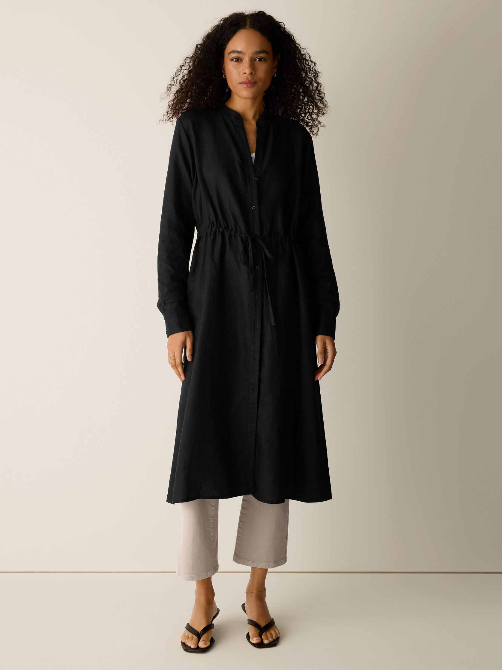 Organic Linen Shirtdress