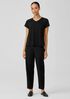 Organic Pima Cotton Jersey V-Neck Tee