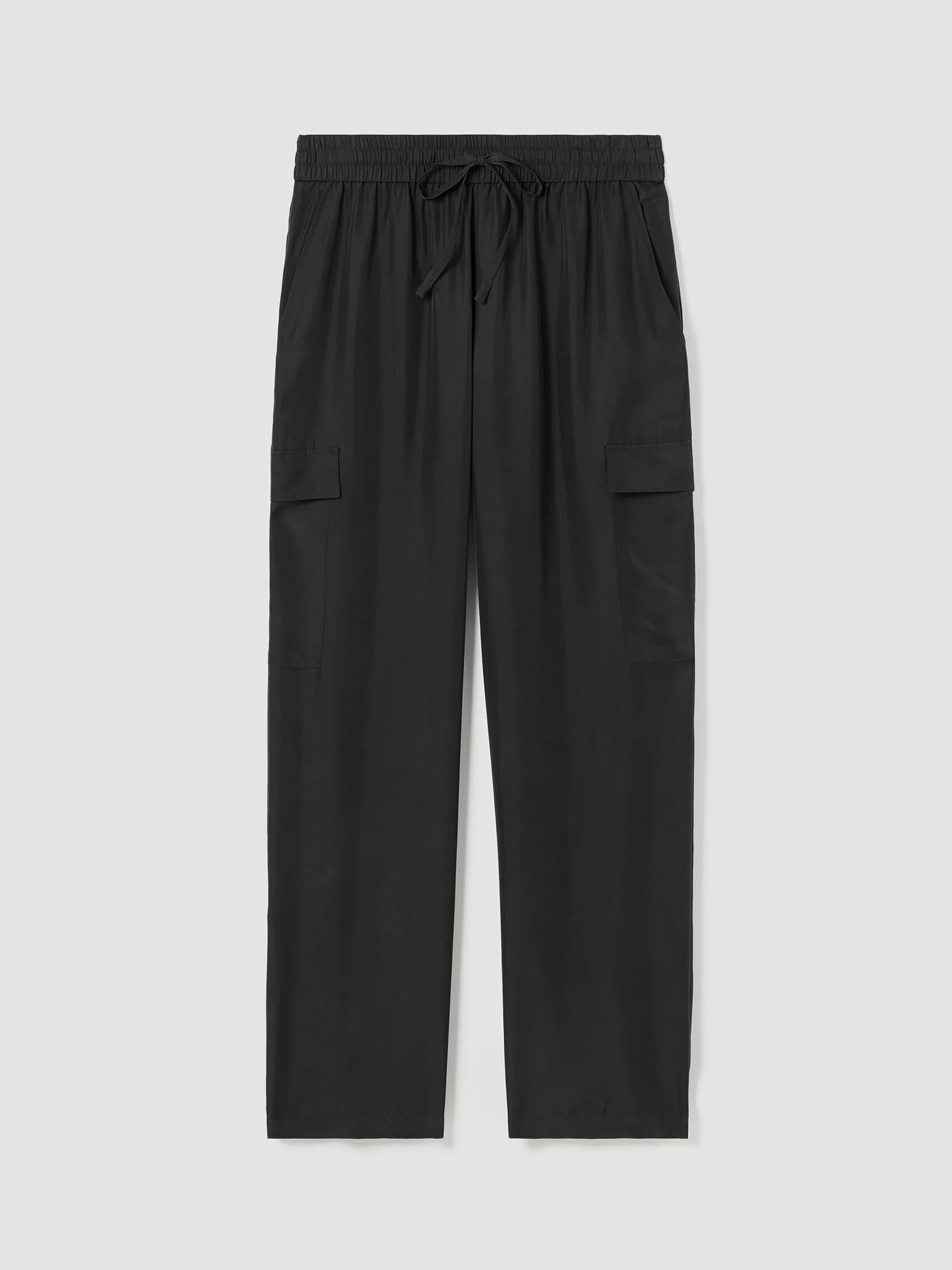 Washed Silk Cargo Pant