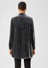 Velvet Classic Collar Long Shirt