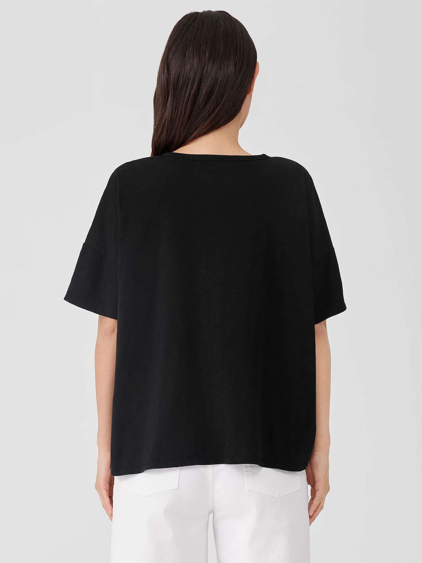 Organic Cotton Slub Crew Neck Tee