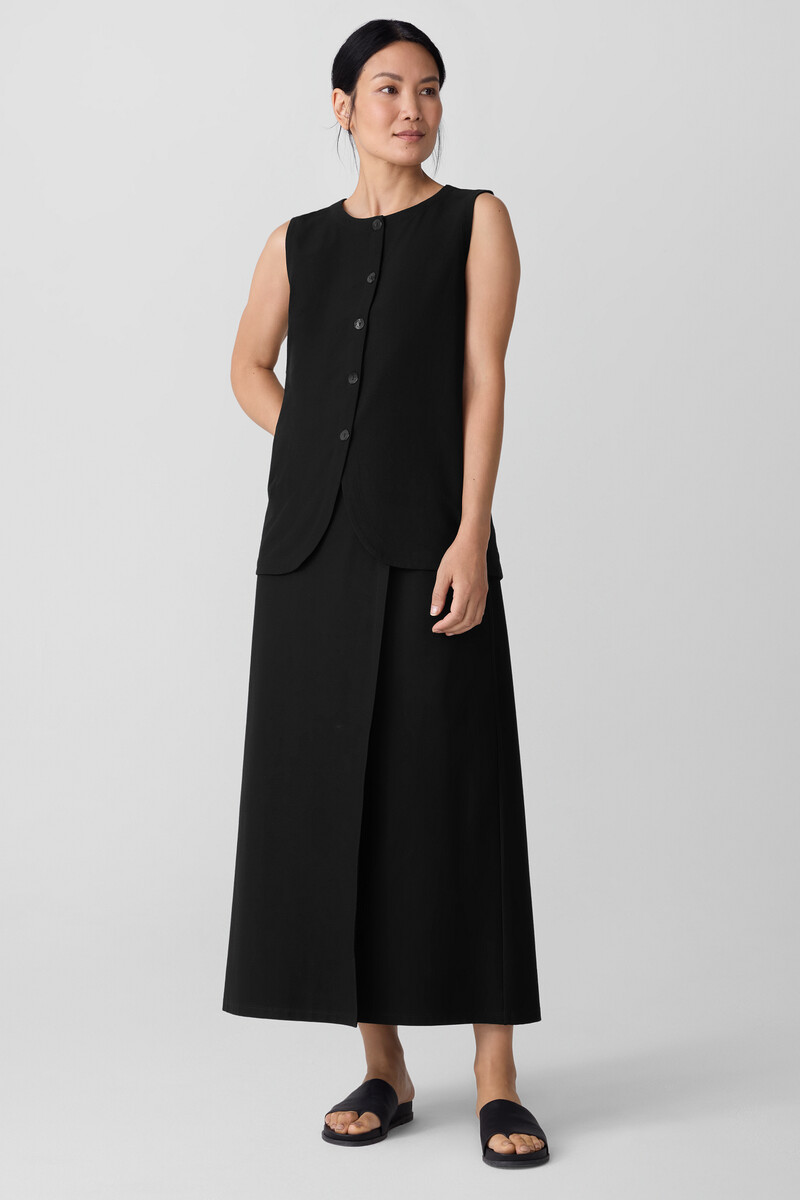 Washable Stretch Crepe Wrap Skirt Washable Stretch Crepe Wrap Skirt