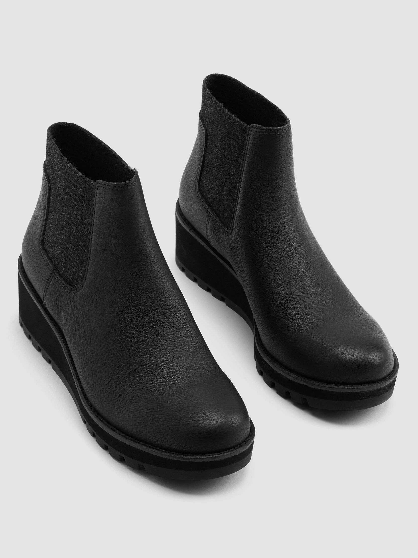 Chelsea Wedge Washed Leather Bootie