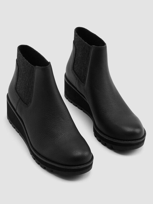 Chelsea Wedge Washed Leather Bootie