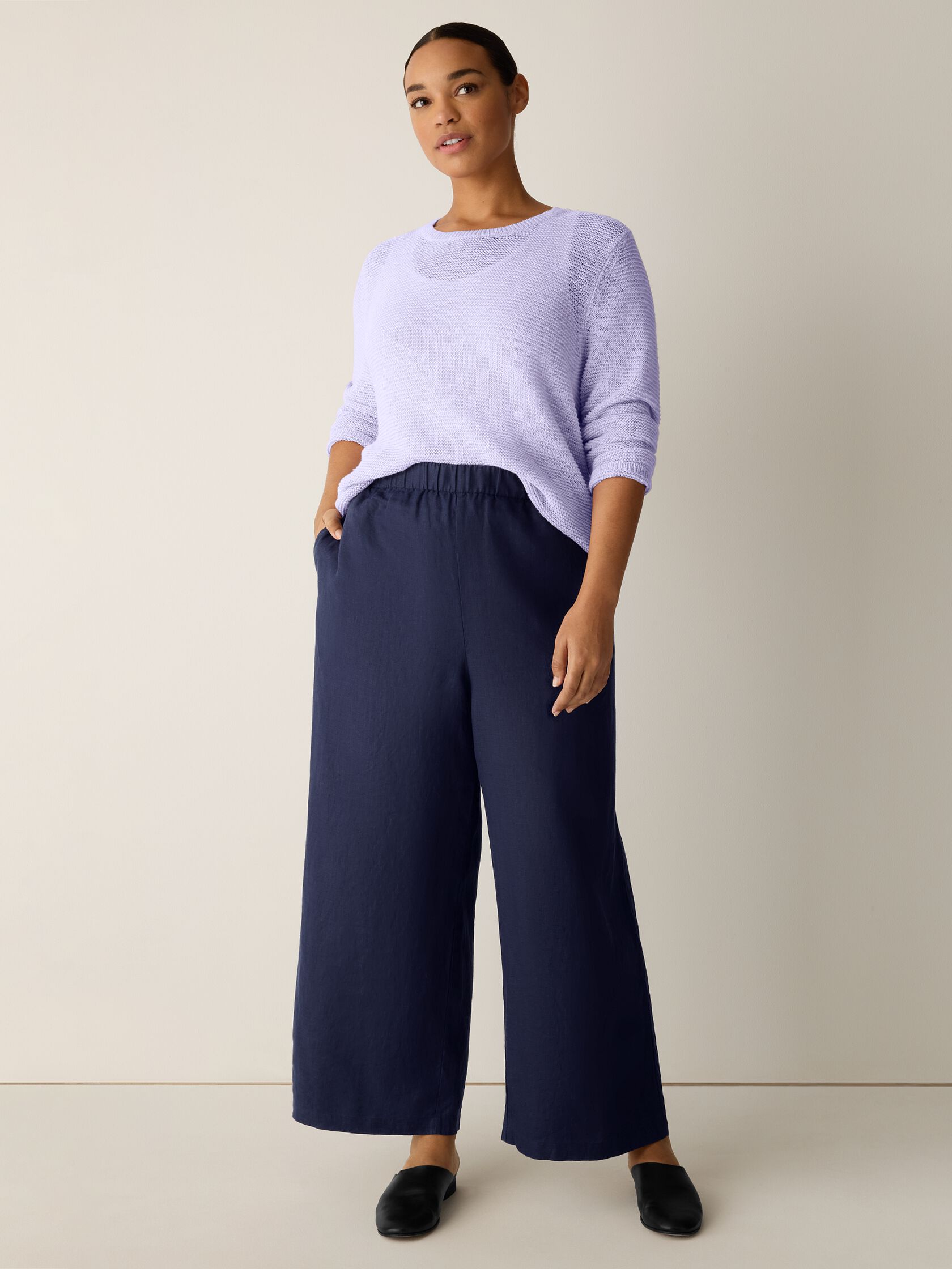Organic Linen Wide-Leg Pant
