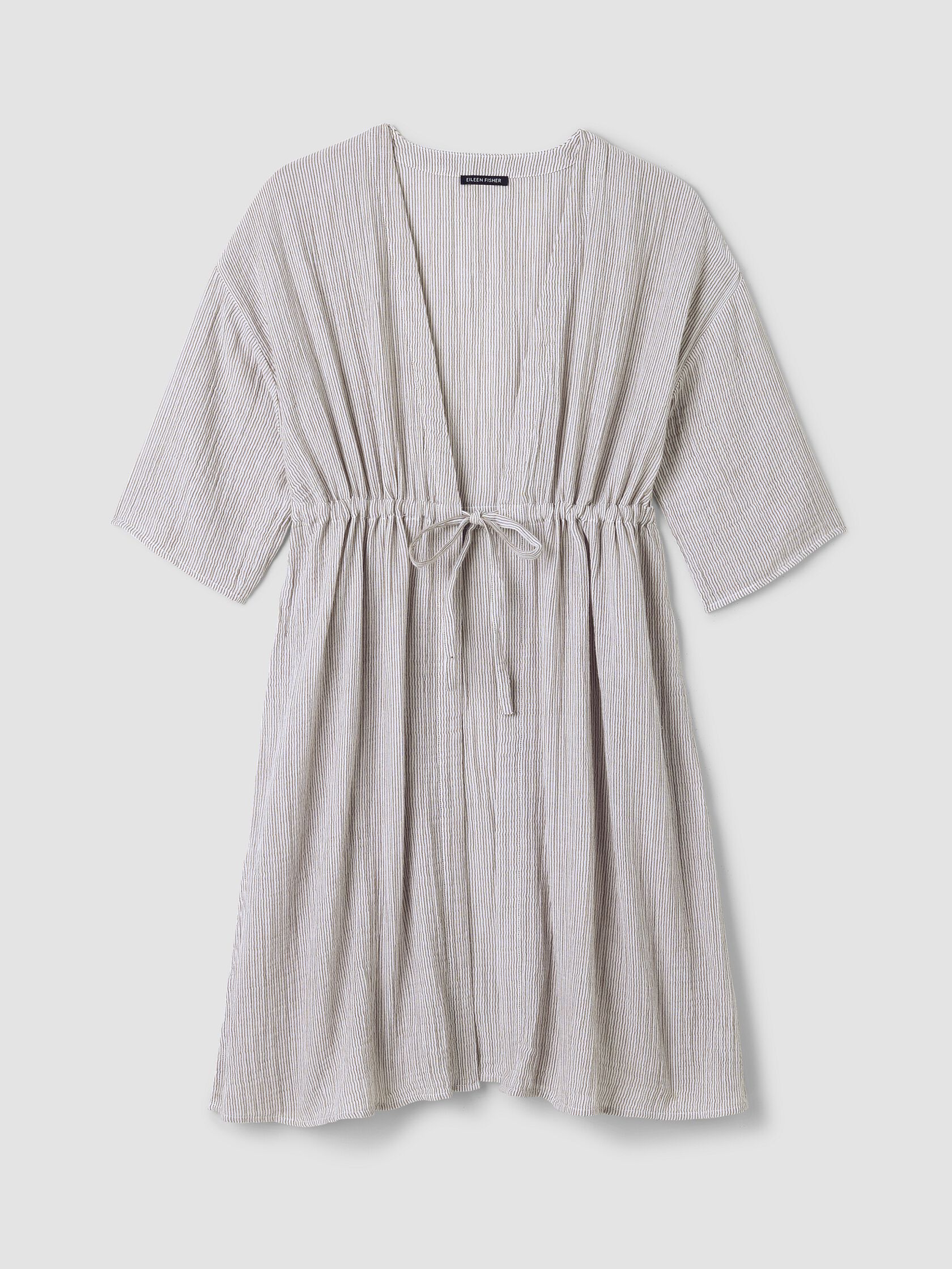 Striped Organic Cotton Gauze Caftan