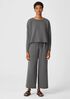 Organic Cotton French Terry Wide-Leg Pant