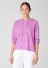 Organic Cotton Linen Slub Hooded Top