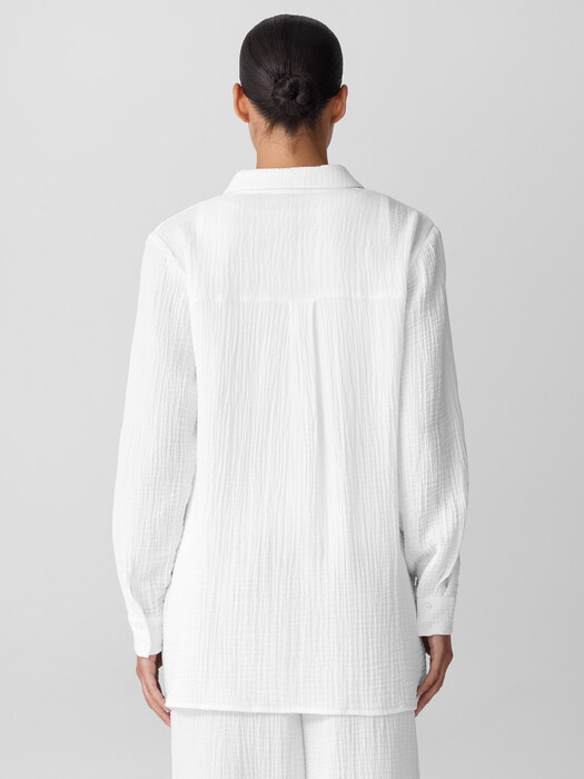 Organic Cotton Lofty Gauze Classic Collar Shirt