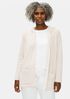 Organic Cotton Linen Slub Hooded Cardigan