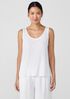 Organic Linen Jersey Scoop Neck Tank