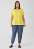 Organic Linen Jersey Crew Neck Tee