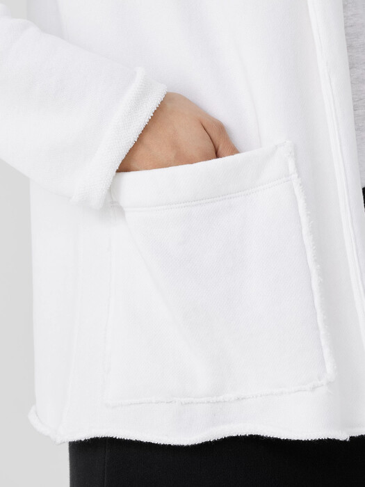 Organic Cotton French Terry Shawl Collar Jacket