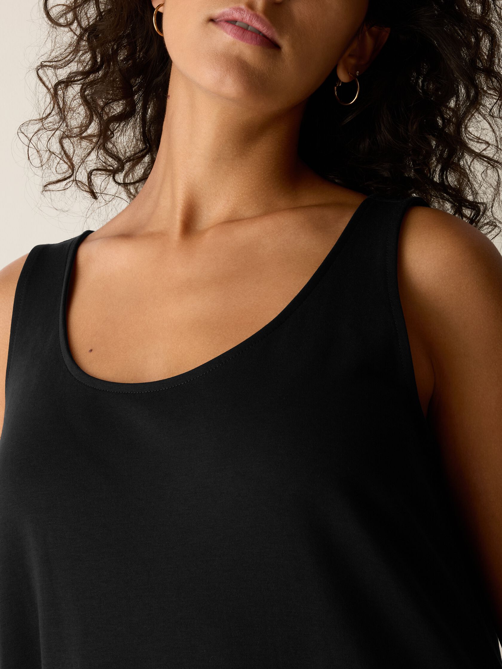 Organic Cotton Interlock Tank Sleep Dress