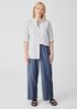 Airy Organic Cotton Twill Wide Trouser Pant