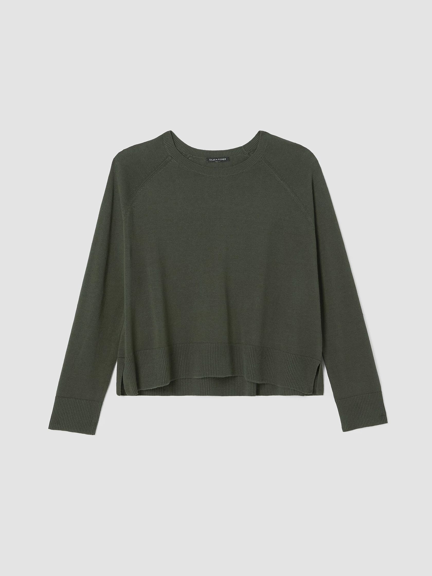 Organic Linen Cotton Raglan-Sleeve Top